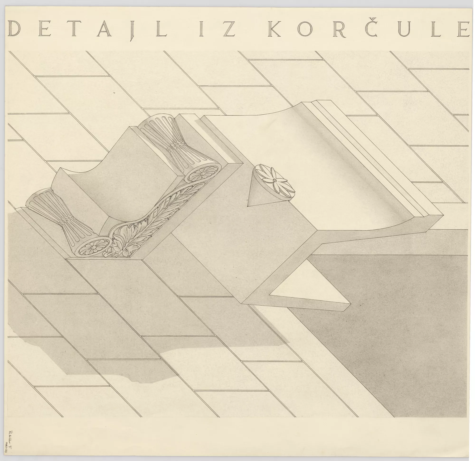 Franc Rihtar - Detajl iz Korčule