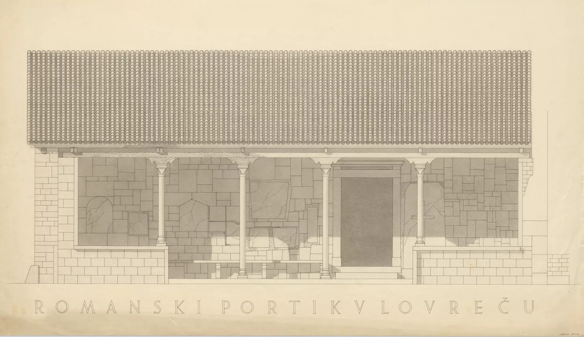 Živa Baraga - Romanski portik v Lovreču