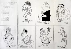 Borut Pečar - Karikature profesorjev na FAGG v letih 1952 – 1960